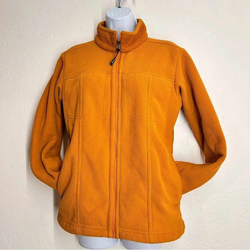 Patagonia Vintage Women’s Synchilla Fleece Full-Zip Jacket Size M Rust Orange